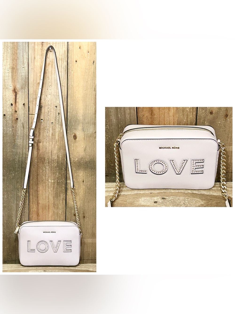 Michael Kors Ginny “Love” Limited Edition Camera Bag & Free Bag Charm & Dust Bag - Picture 3 of 16